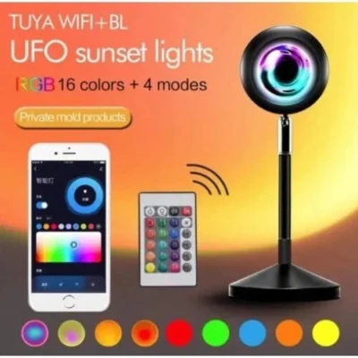 Sunset Lamp Projection - 16 Colour | Sunset Light with 24Keys Remote Multicolour