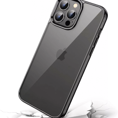 iPhone 13 ProMax Case, JETech, Shockproof Bumper, Clear Anti-Scratch (Black)