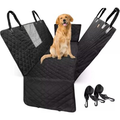 4-in-1 Pet Car Seat Cover | Hammock & Protector | Waterproof & For Back Seat
