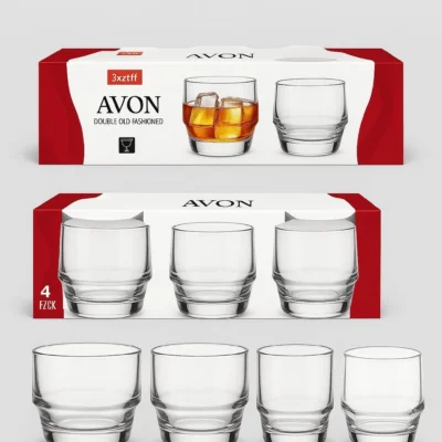 Set of 3 Avon Tumblers Drinking Glasses