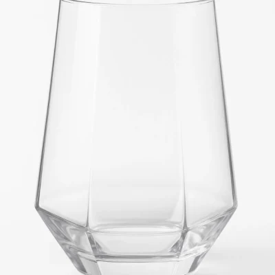 Set of 3 Drinking Glasses Clear Hiball Tumblers for Juice Water or Daily Drinks