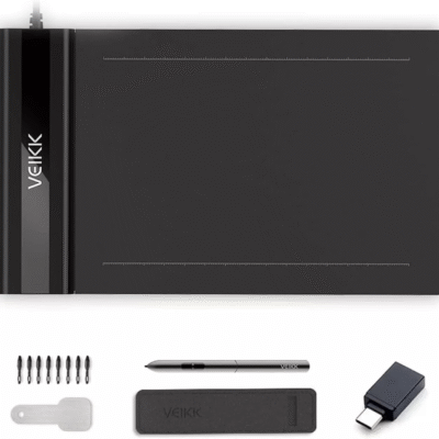 Ultra-Thin Graphics Tablet – Professional 6x4 Inch Drawing Tab with Battery-Free