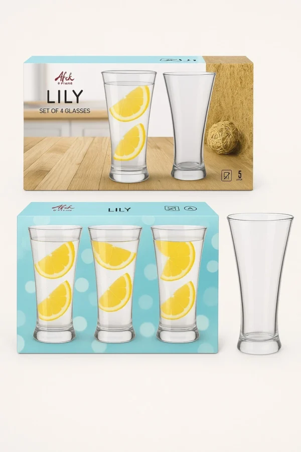Set of 3 Tumbler Drinking Glasses for Juice Water or Party Use in Home Kitchen